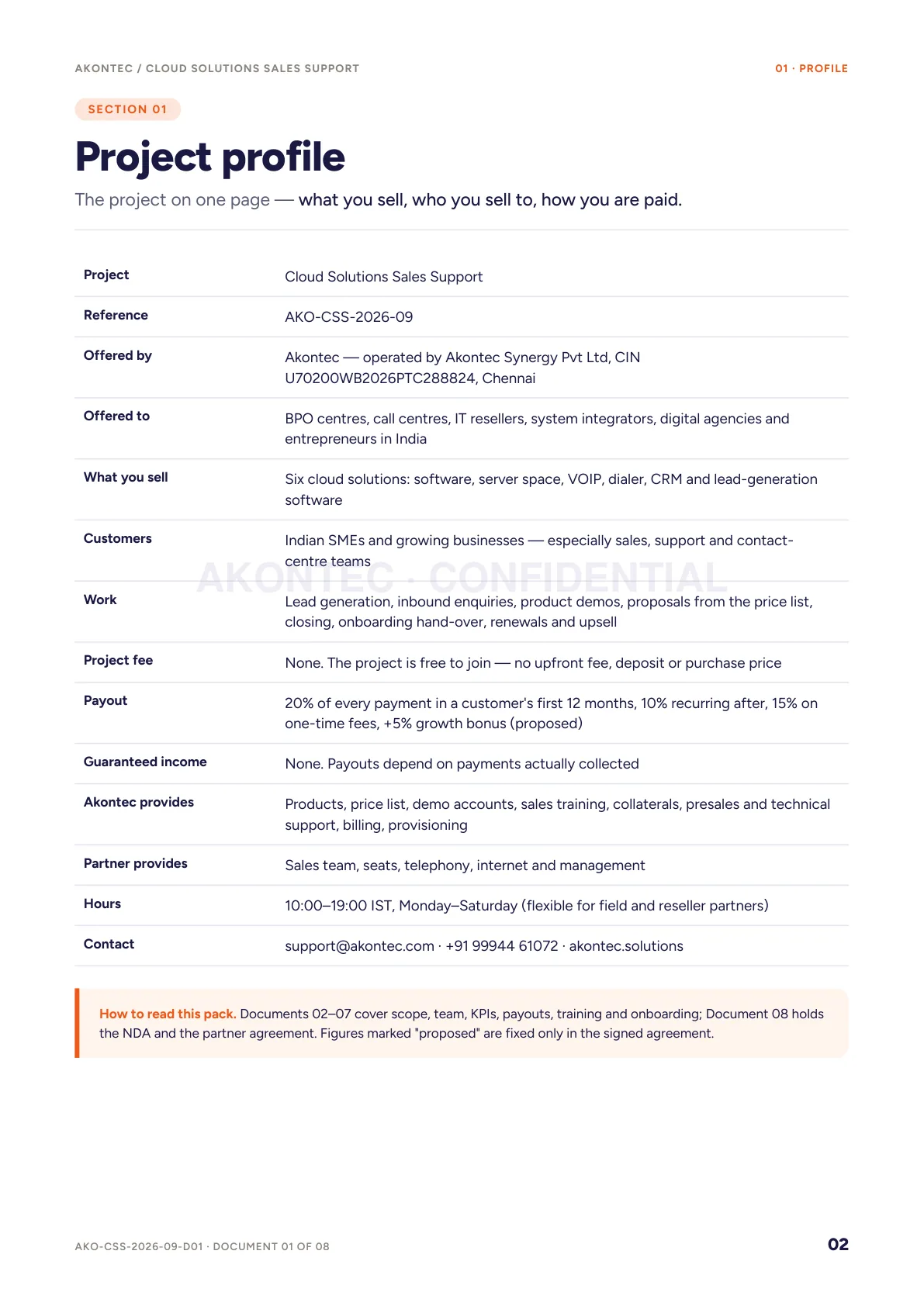 Project Profile & Proposal — page 2
